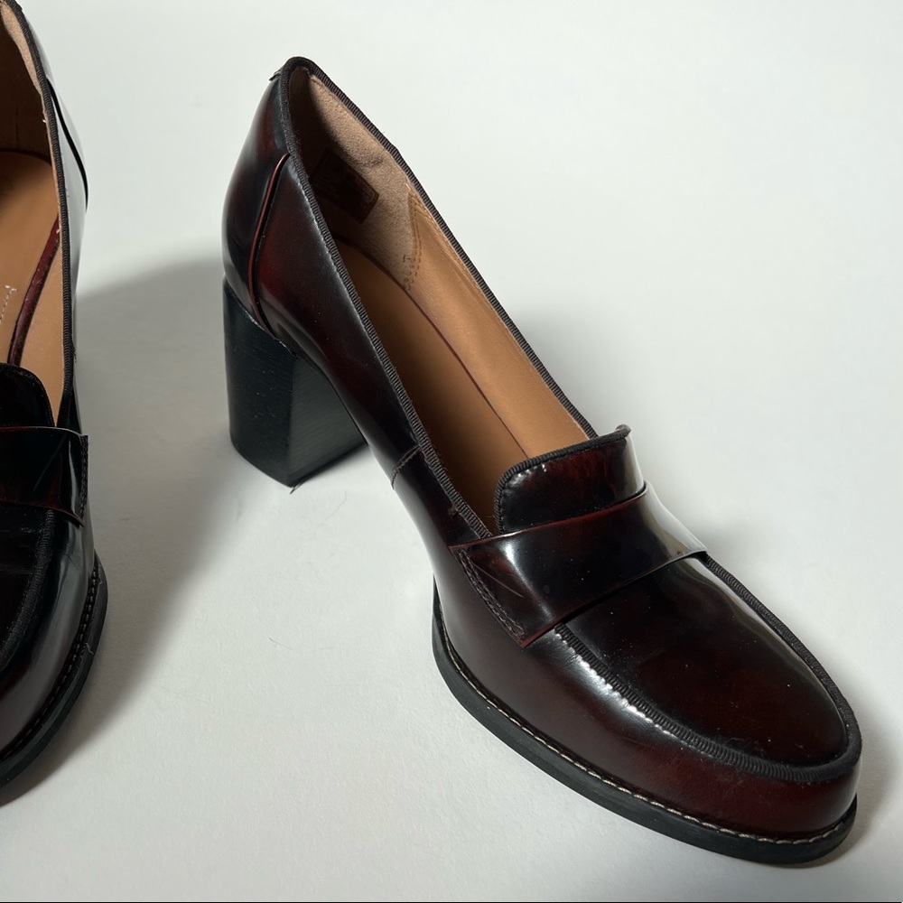Clarks Tarah Grace, Burgundy Leather Size 9